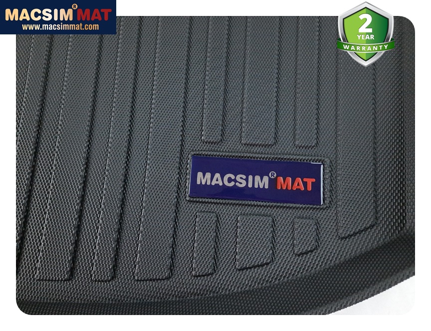 Thảm lót cốp xe ô tô Audi A4 2009-2017 nhãn hiệu Macsim chất liệu TPV cao cấp màu đen