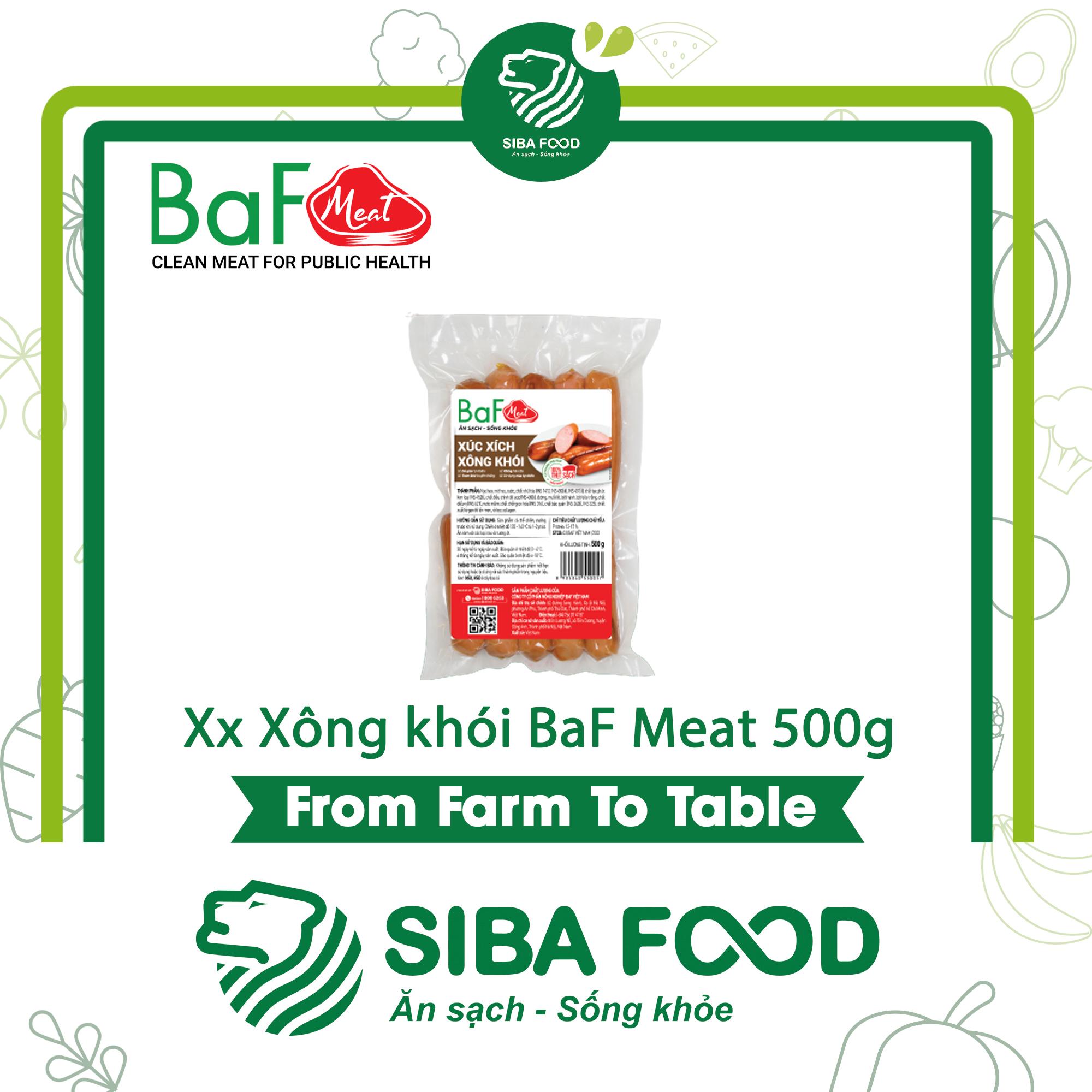 Xúc xích Xông khói BaF Meat 500g