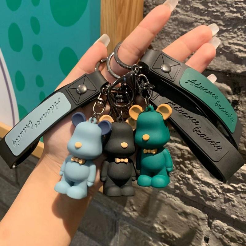 Móc khóa gấu bearbrick cao cấp dễ thương nhiều màu sắc MK14 - Rockcow