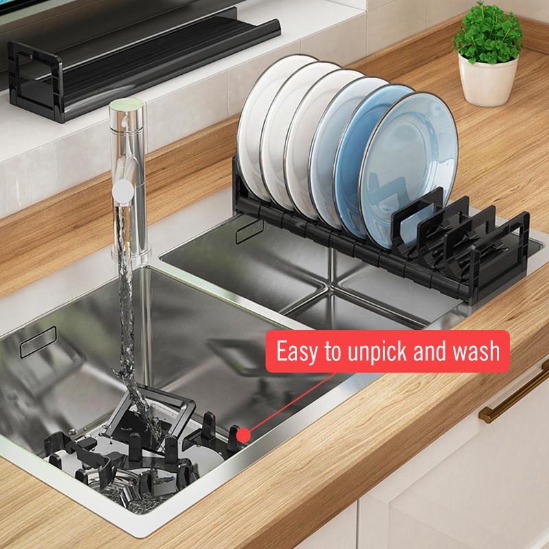 Bộ Đồ Ăn Giá Đỡ Ngăn Kéo Món Ăn Phơi Món Ăn Phơi Có Thể Điều Chỉnh Cho Nhà Bếp Nhà Tổ Chức Phụ Kiện