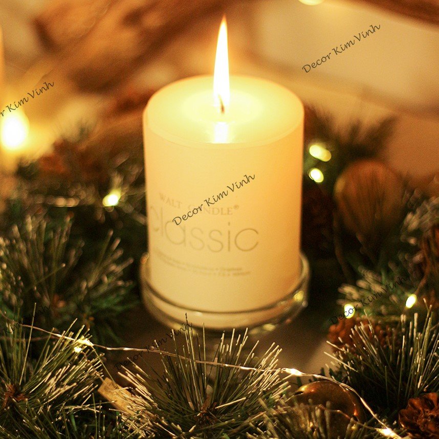 Vòng Tròn Nến Giáng Sinh DN142 40cm Vòng Nến Vintage Trang Trí Noel