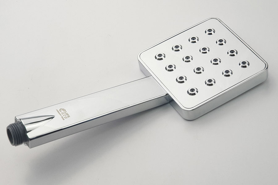 Bộ đài sen, tay sen vuông nhựa ABS mạ Chrome cao cấp Eurolife EL-DSV 02