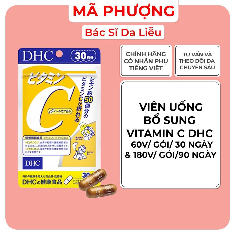 Viên uống VITAMIN C DHC - Bổ sung Vitamin C Hard Capsule Giúp Sáng Da, tăng Đề Kháng - Bác sĩ Mã Phượng