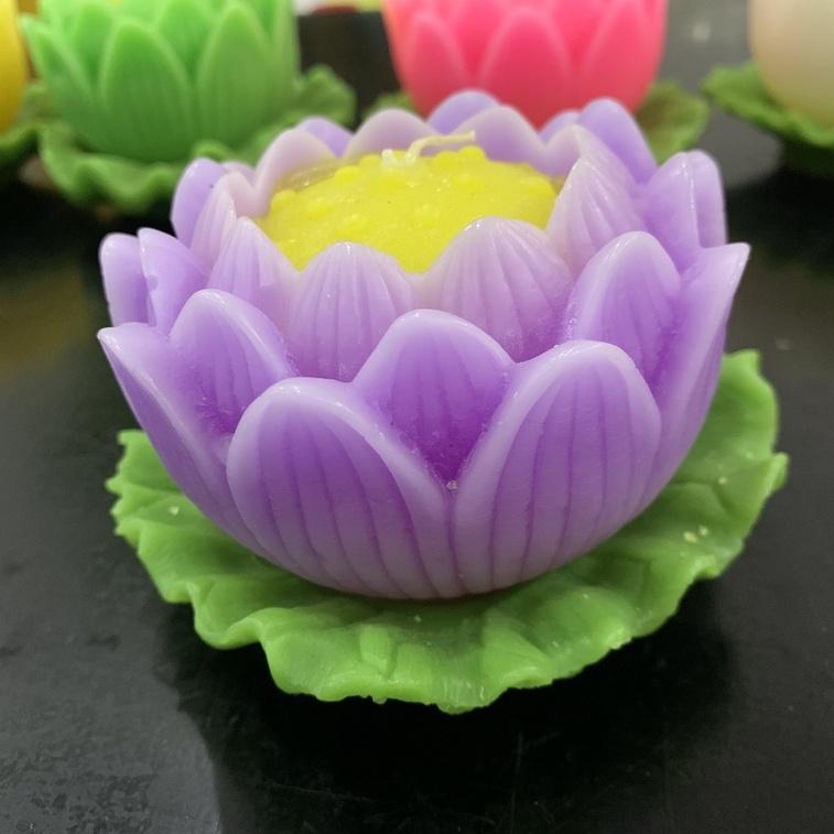 Nến búp sen - nến hoa sen thờ phật - nến bông sen trang trí cao cấp candle shop