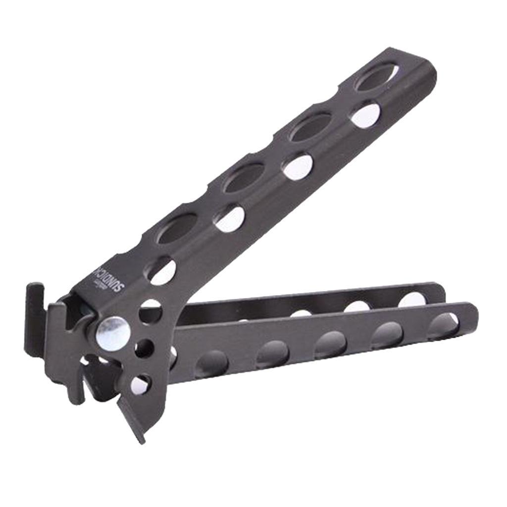 Camping Pot Pan Gripper Aluminum Pot Clamp  Lifter Gray