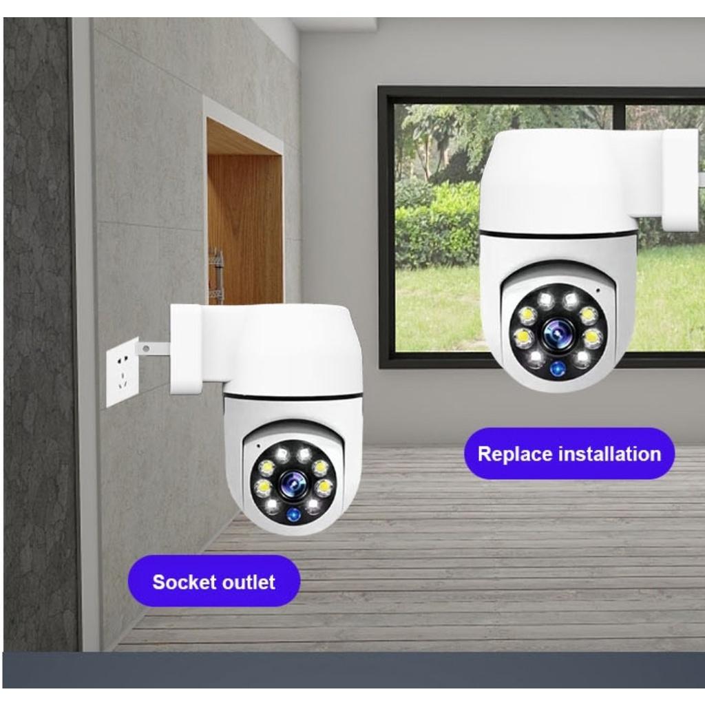 (Lỗi 1 đổi 1) Camera thiết kế độc đáo tích hợp chui điện,FHD1080p,quay đêm có màu, đàm thoại 2 chiều,quay đêm có màu - Hàng chính hãng