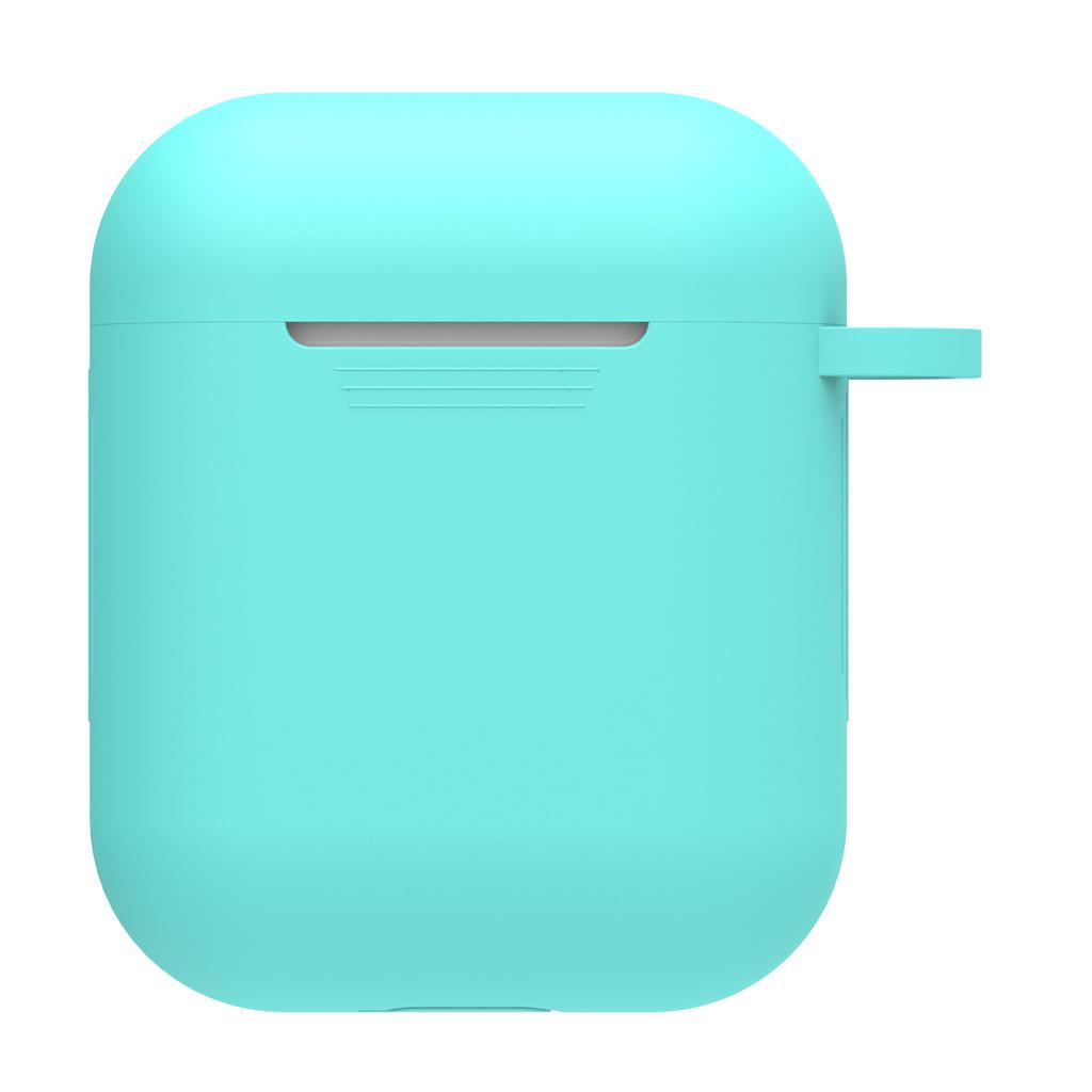 Ốp Silicon Chống Bụi Cho Vỏ Sạc AirPods W / Carabiner