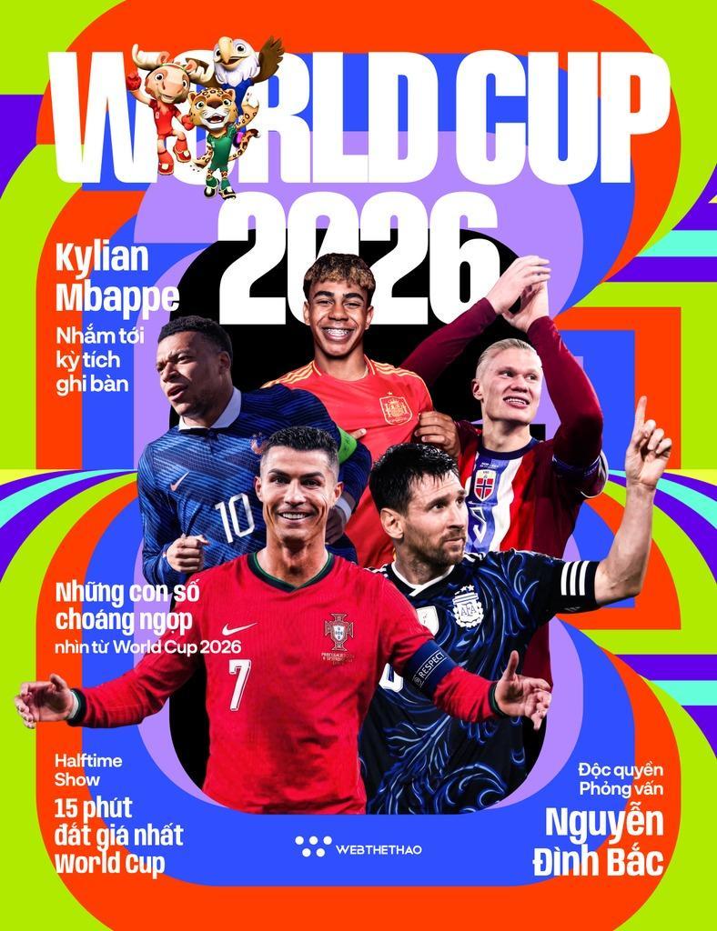 Sách - World Cup 2026 - Tặng Kèm Thẻ Cầu Thủ FIFA World Cup Panini + Lịch Thi Đấu World Cup 2026