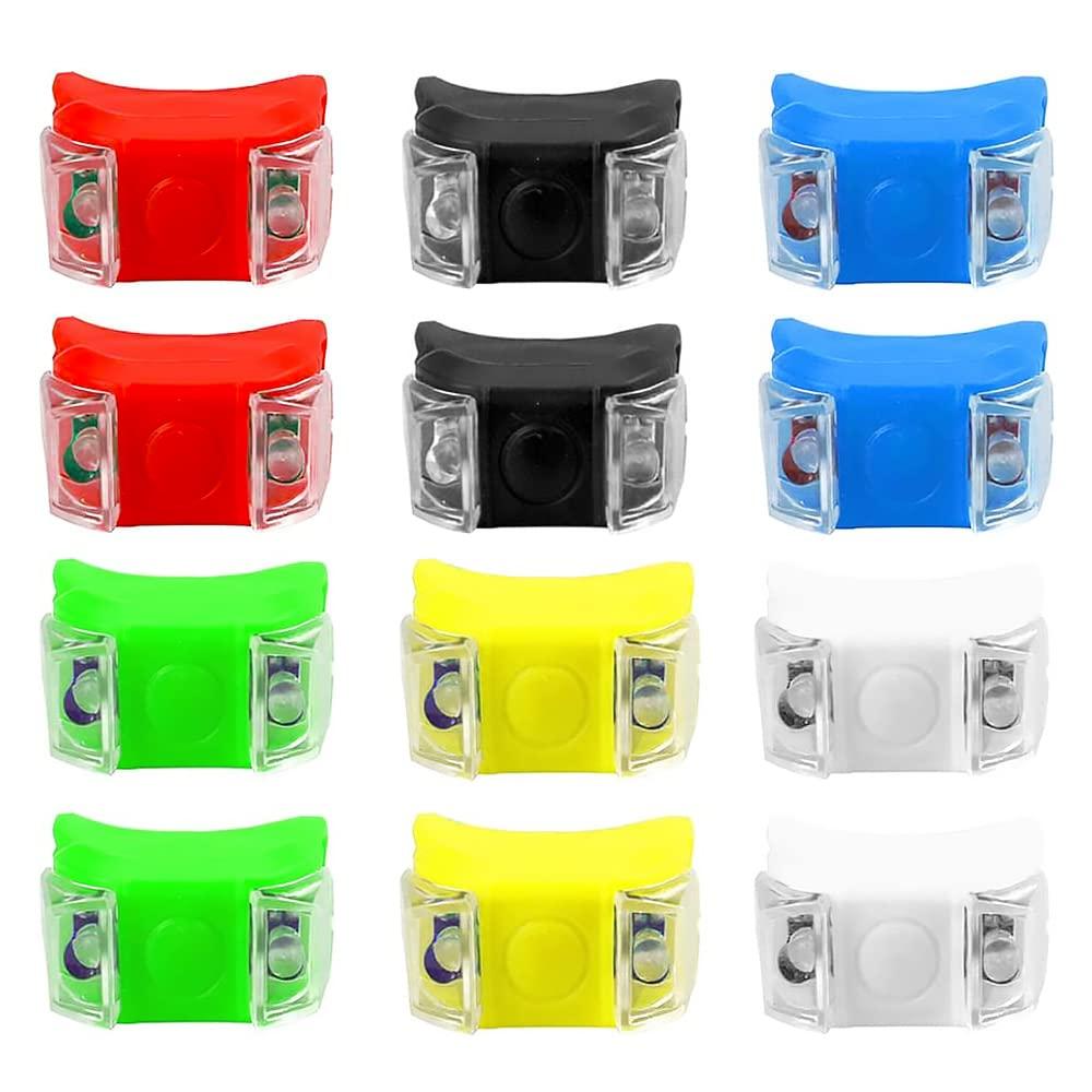 Ánh sáng xe đẩy, 12 mảnh đèn xe đẩy LED, Ếch ngọt silicon nhẹ với ánh sáng đôi, đèn LED không thấm nước với vỏ silicon 3 chức năng ánh sáng cho xe đẩy, xe tay ga