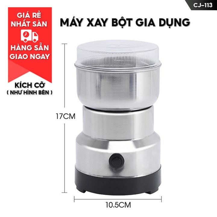 Máy Xay Hạt Xay Bột Đa Năng Gia Dụng Công Suất 200w Xay Được Các Lại Hạt Nguyên Liệu Thành Bột Trong Vài Phút CJ-113