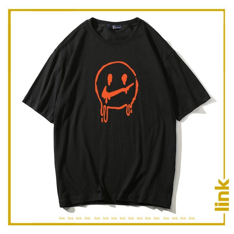 Áo thun nữ tay lỡ logo MẶT CHẢY trước ngực UNISEX