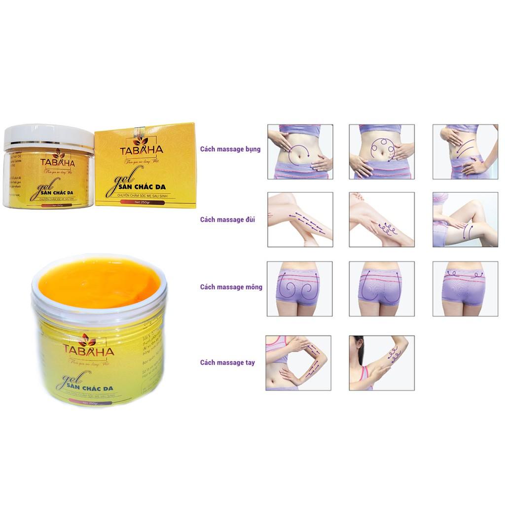 Gel Tan Mỡ Săn Chắc Da Đẹp Dáng Tabaha 250g Tặng Nịt Bụng Và Thước Dây