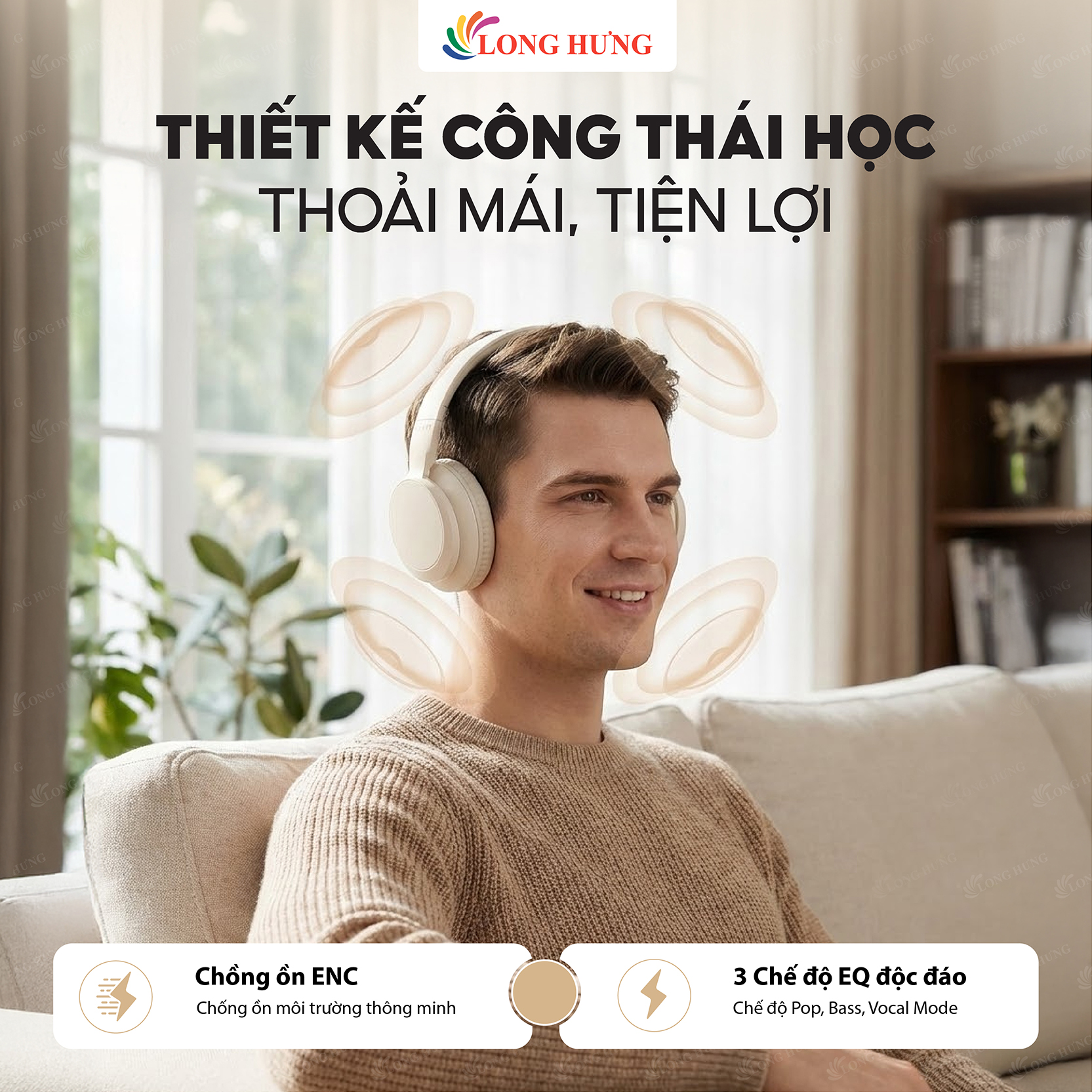 Tai nghe chụp tai Bluetooth Havit H619BT - Hàng chính hãng
