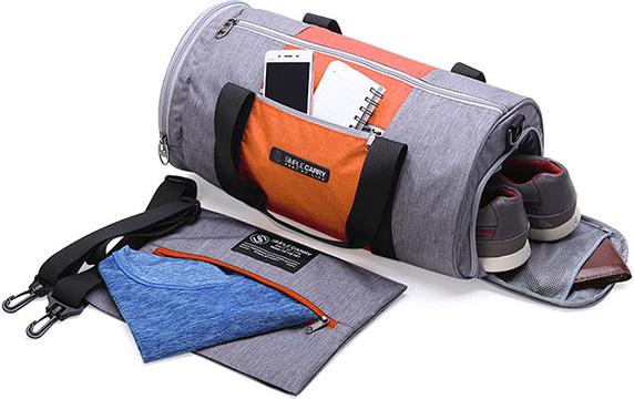 Túi đeo Gym bag small Grey/Orange