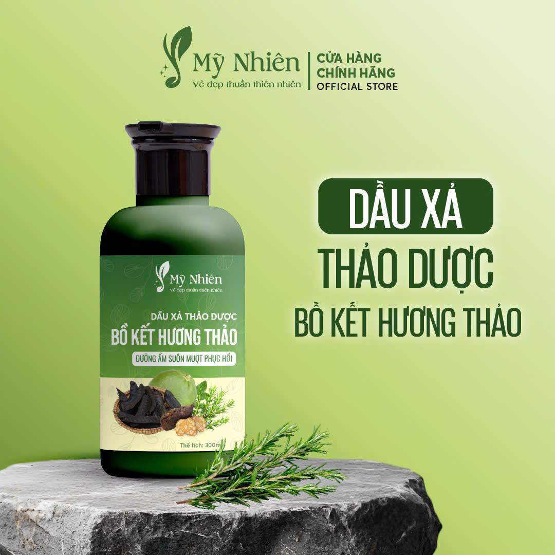 Dầu Xả Thảo Dược MỸ NHIÊN 300ml Dưỡng Tóc Tinh Chất Bồ Kết Hương Thảo - Dành Cho Tóc Khô Xơ Và Hư Tổn