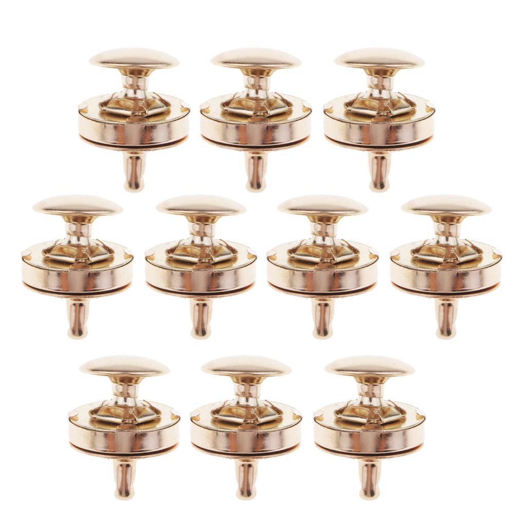 10 Bộ Nail Hai Mặt Nút Từ Tính Chốt Khóa Chốt