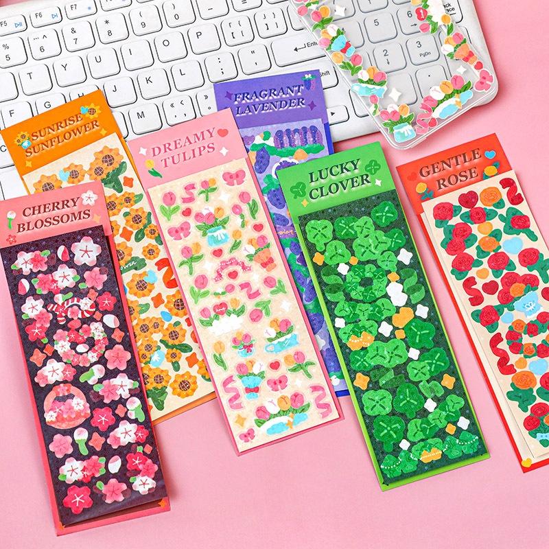 Sticker Ruy Băng Lắp LánhTrang Trí Sổ Bullet Journal