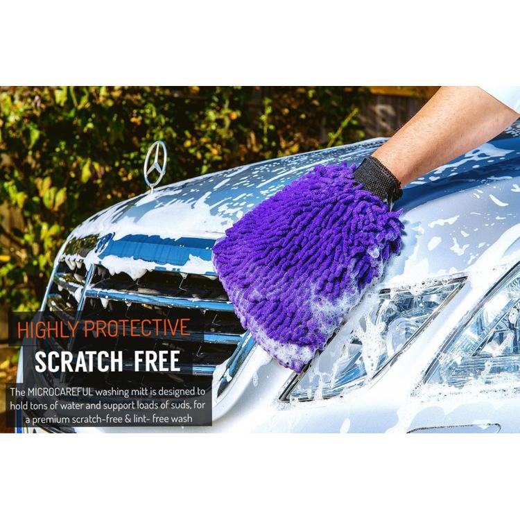 Bộ 2 găng tay lau rửa xe siêu mềm thấm hút tốt chuyên dụng cho ô tô xe máy (Màu ngẫu nhiên)