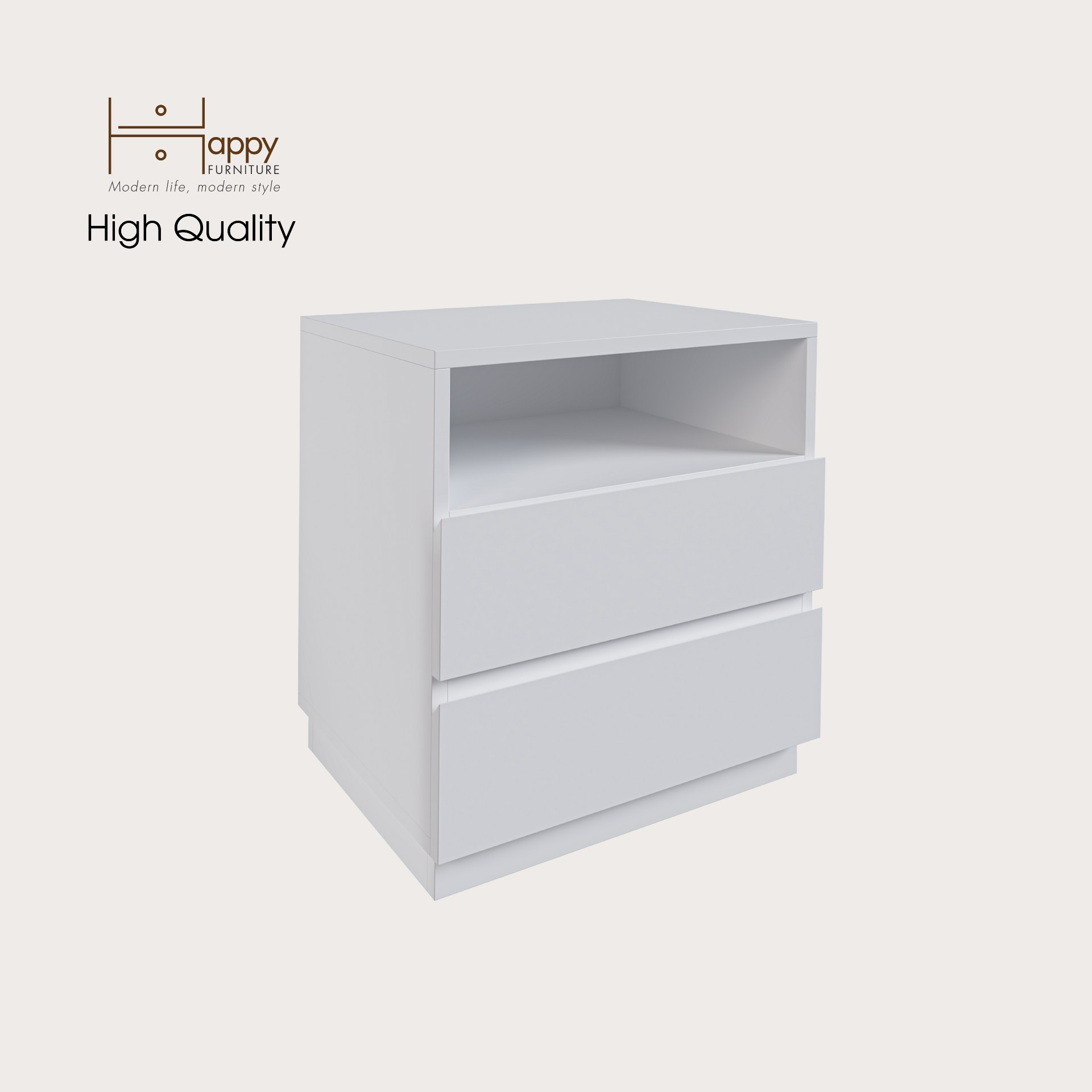 [Happy Home Furniture] MACRO, Táp đầu giường 3 ngăn ,  50cm x 40cm x 52cm ( DxRxC), THK_037
