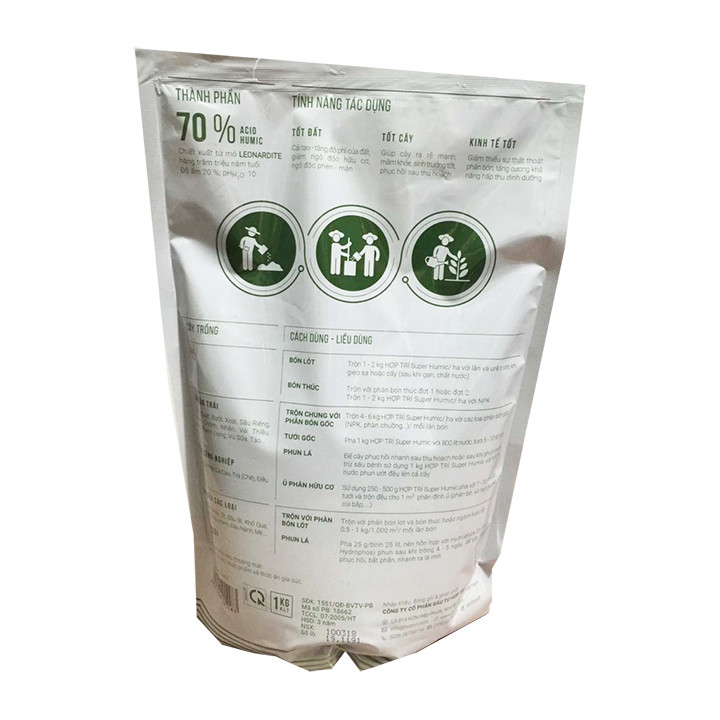 Super Humic Dạng Bột - phân bón lá hữu cơ sinh học 3 tốt (1kg)