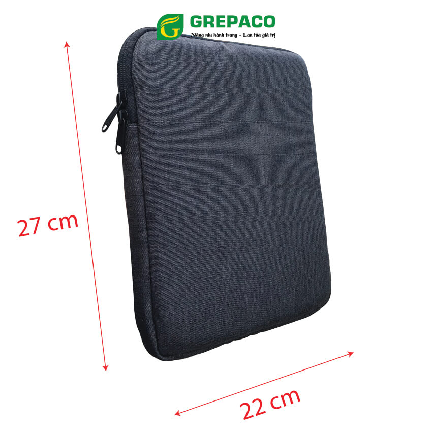 Túi Đựng Ipad Máy Tính Bảng Grepaco Chống Sốc Cao Cấp Vải Bố Canvas Nam Nữ Unisex Mẫu Mới Đẹp Thời Trang – Hàng Chính Hãng