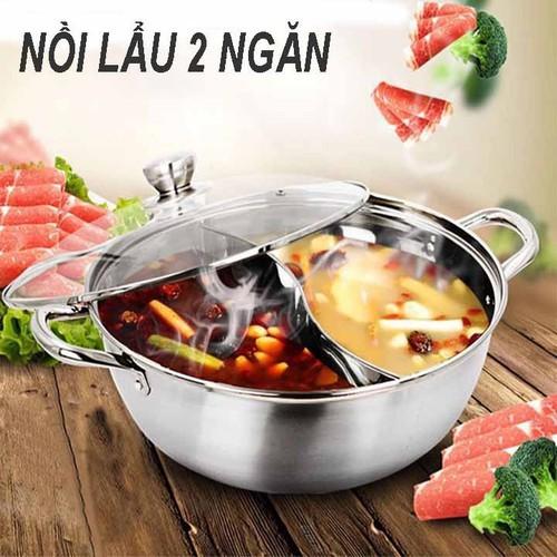 NỒI LẨU INOX 2 NGĂN size 28CM