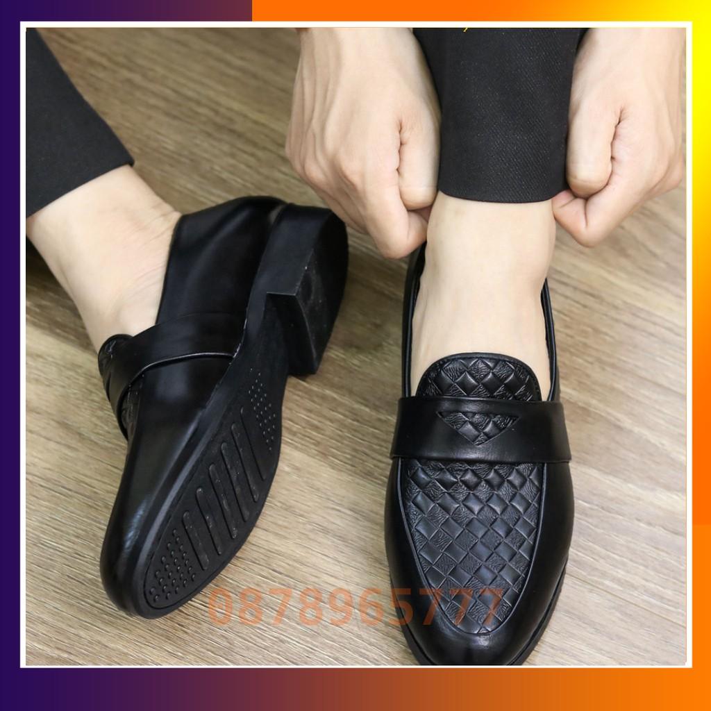 Giày Lười Nam Đẹp Giá Rẻ Nhất Tại Hà Nội Mã L136 Màu Đen