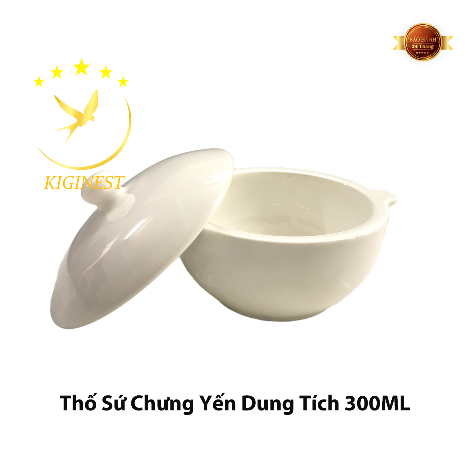 Thố Chưng Yến Sứ Dày Việt Nam Dung tích 300ml