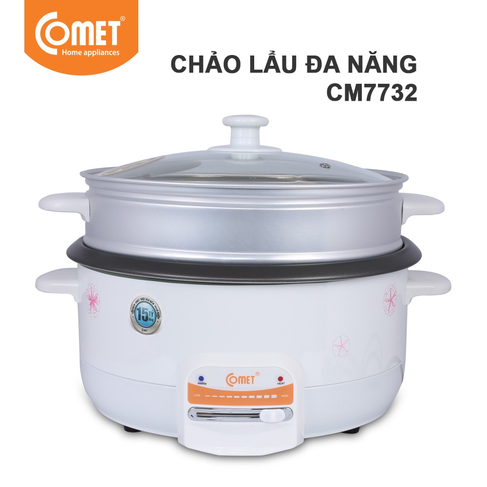 Lẩu Điện Comet CM7732 (3.5L) - Hàng Chính Hãng