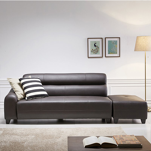 GHẾ SOFA DA PU 3 CHỖ NGỒI KÈM ĐÔN - SF1353 - 2 màu (nâu &amp; xám) (Phòng Khách)