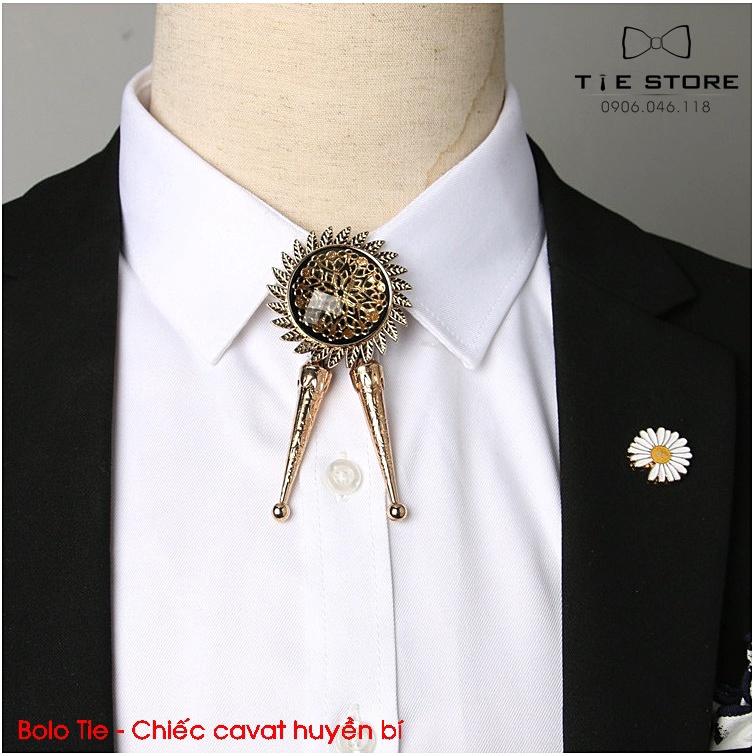 Bolo Tie chiếc cavat huyền bí - cavat dây bolo đính đá cao cấp tặng kèm hộp nhỏ