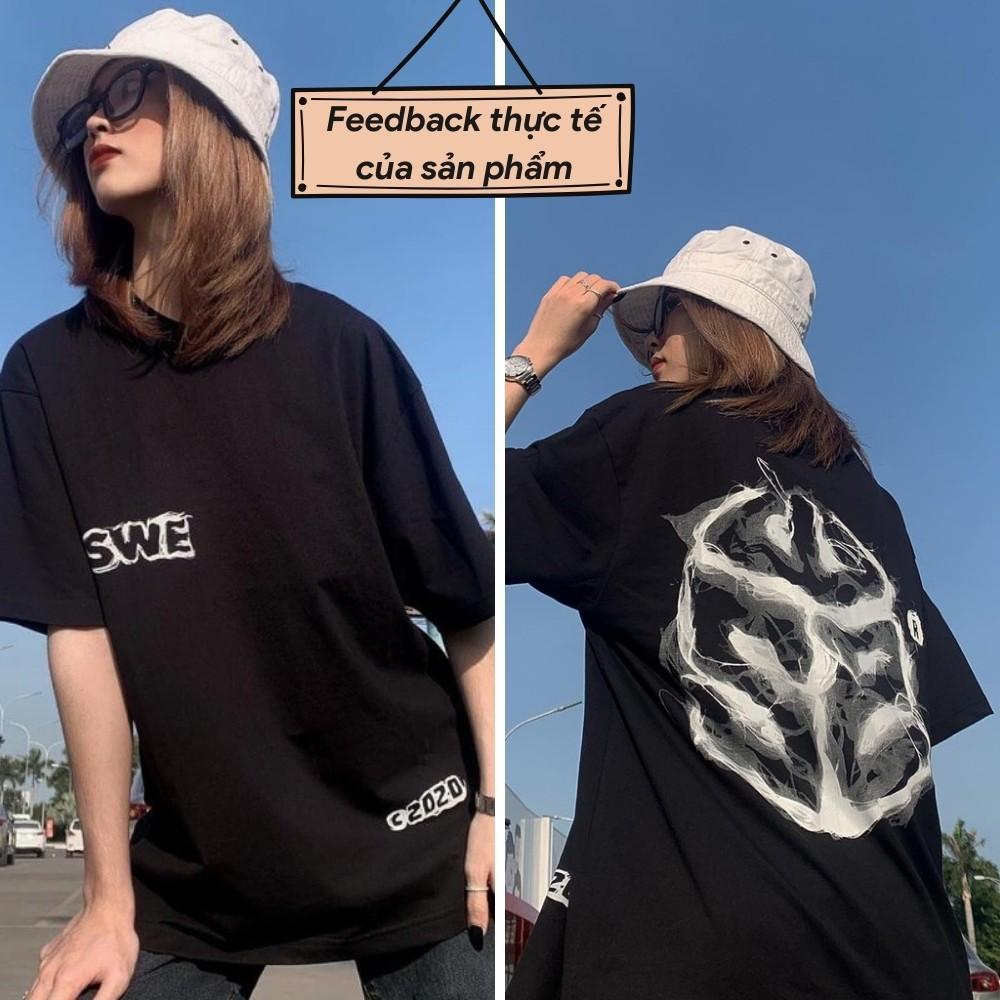 Áo Thun tay lỡ SWE Cube Smoke Tee form rộng Unisex nam nữ phong cách Ulzzang