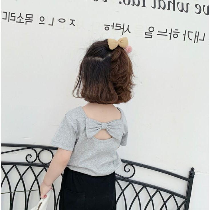 ÁO THUN NƠ CỰC DỄ THƯƠNG QATE680 CHO BÉ GÁI