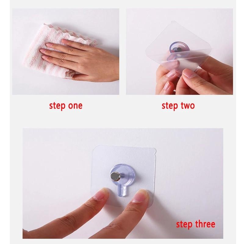 1 Móc Dán Tường Treo Vật Dụng Tiện Lợi