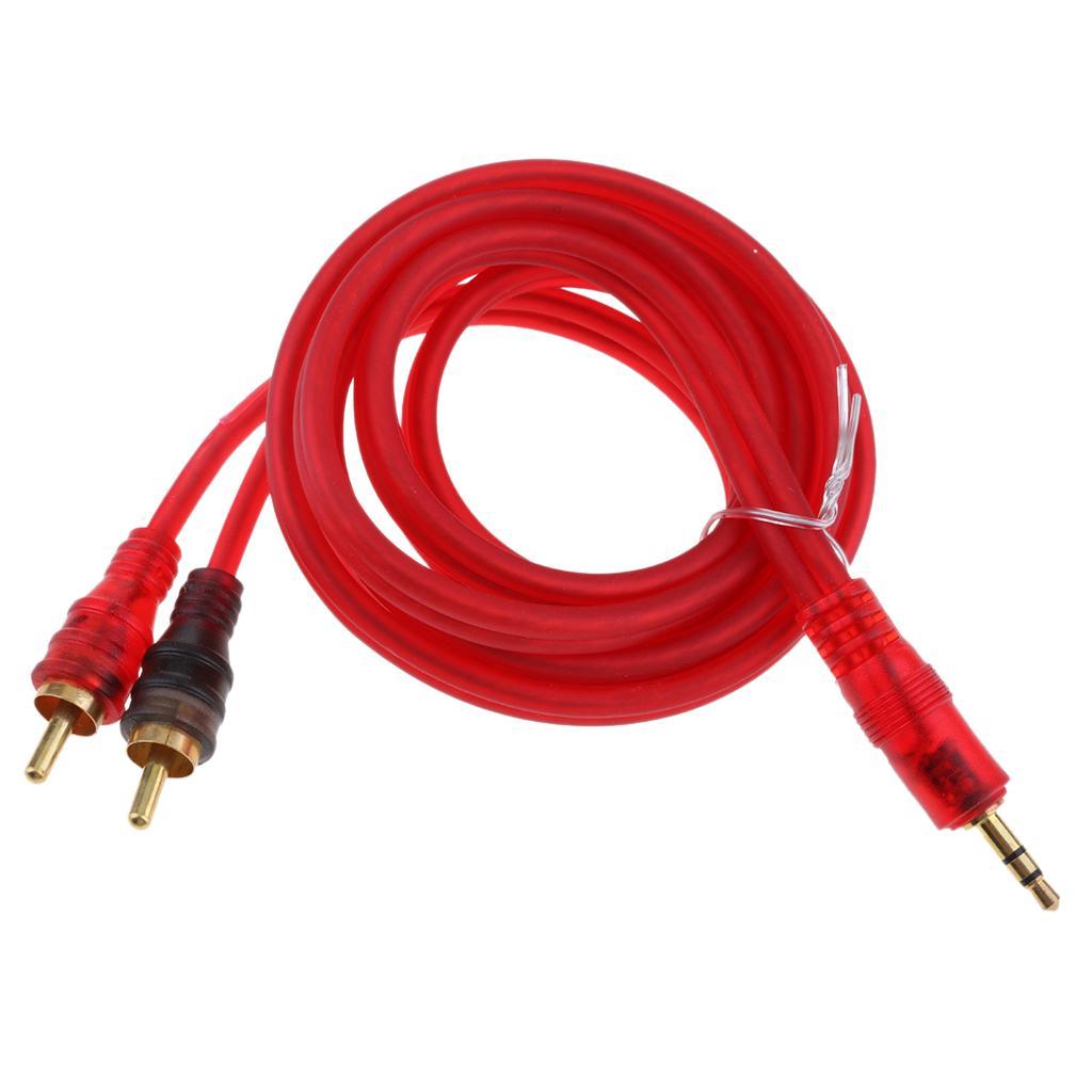 RCA Cable 3.5mm Male To 2-Male RCA Cable Splitter Audio RCA Male Cable
