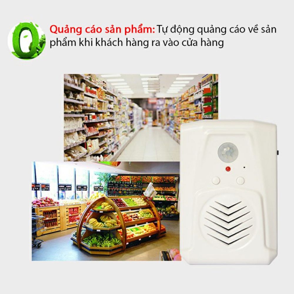 Chuông Cửa Báo Khách Tiếng Việt Cảm Biến Không Dây Homematic MSPIR01