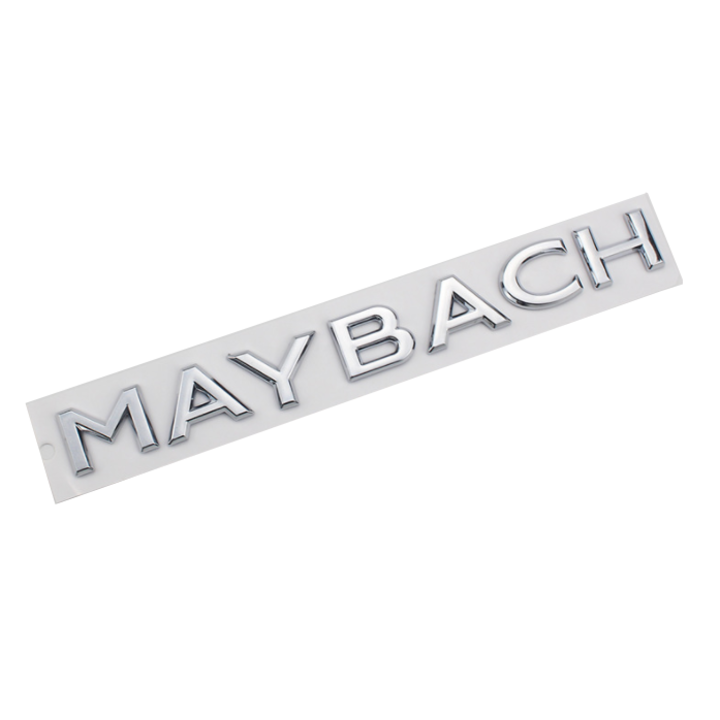 Decal tem chữ Maybach dán đuôi xe ô tô, xe hơi cao cấp G80709, chất liệu nhựa ABS, form chữ giành cho các dòng mới nhất