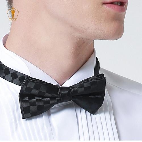 Áo Sơ Mi Nam TRAZ Xếp Ly Và Măng Séc Nam, Cufflink Chất Vải Cotton