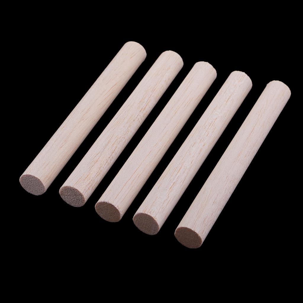 2x 5/10x Balsa Wood Dowel Rod Stick DIY Craft Model Wood Building Constructions