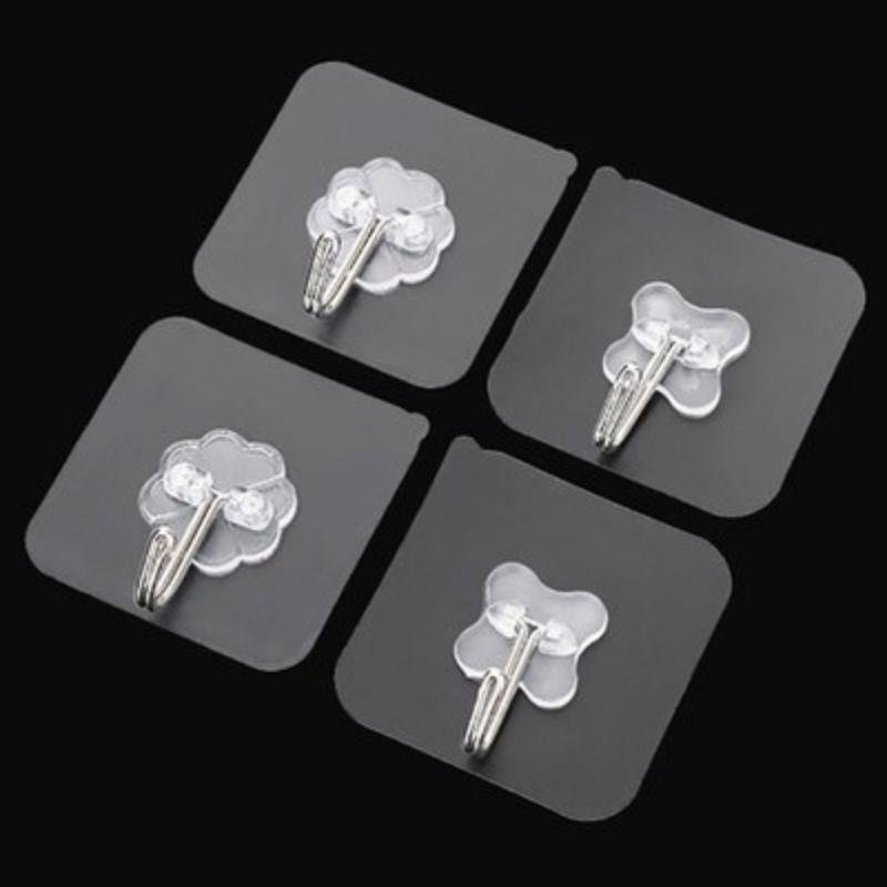 Móc Dán Tường Siêu Dính Trong Suốt Chịu Lực Tốt Treo Tường Chắc Chắn 6*6 cm