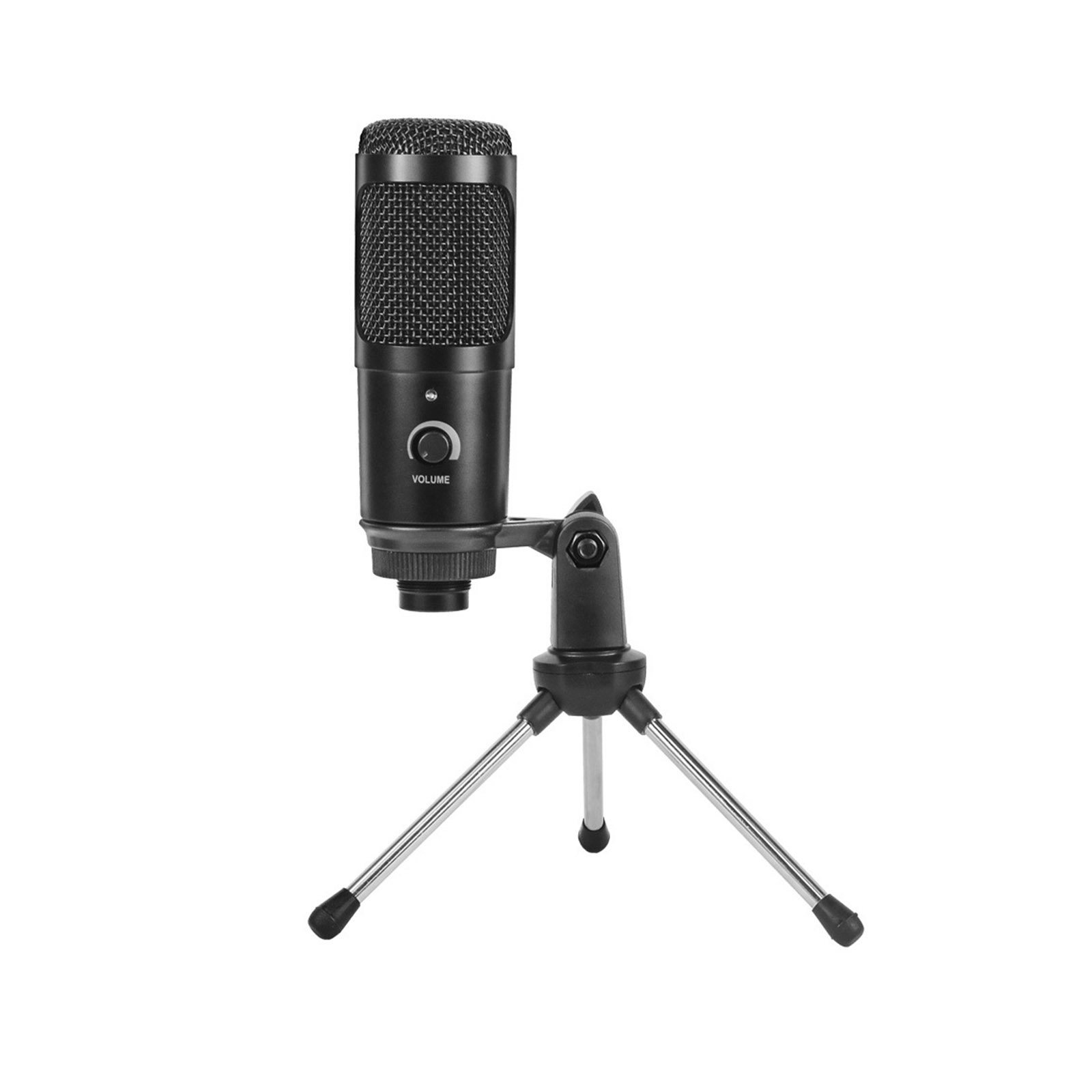 Micrô Kim Loại Ghi Âm USB Cho Máy Tính Xách Tay Cardioid Studio Có Chân Máy