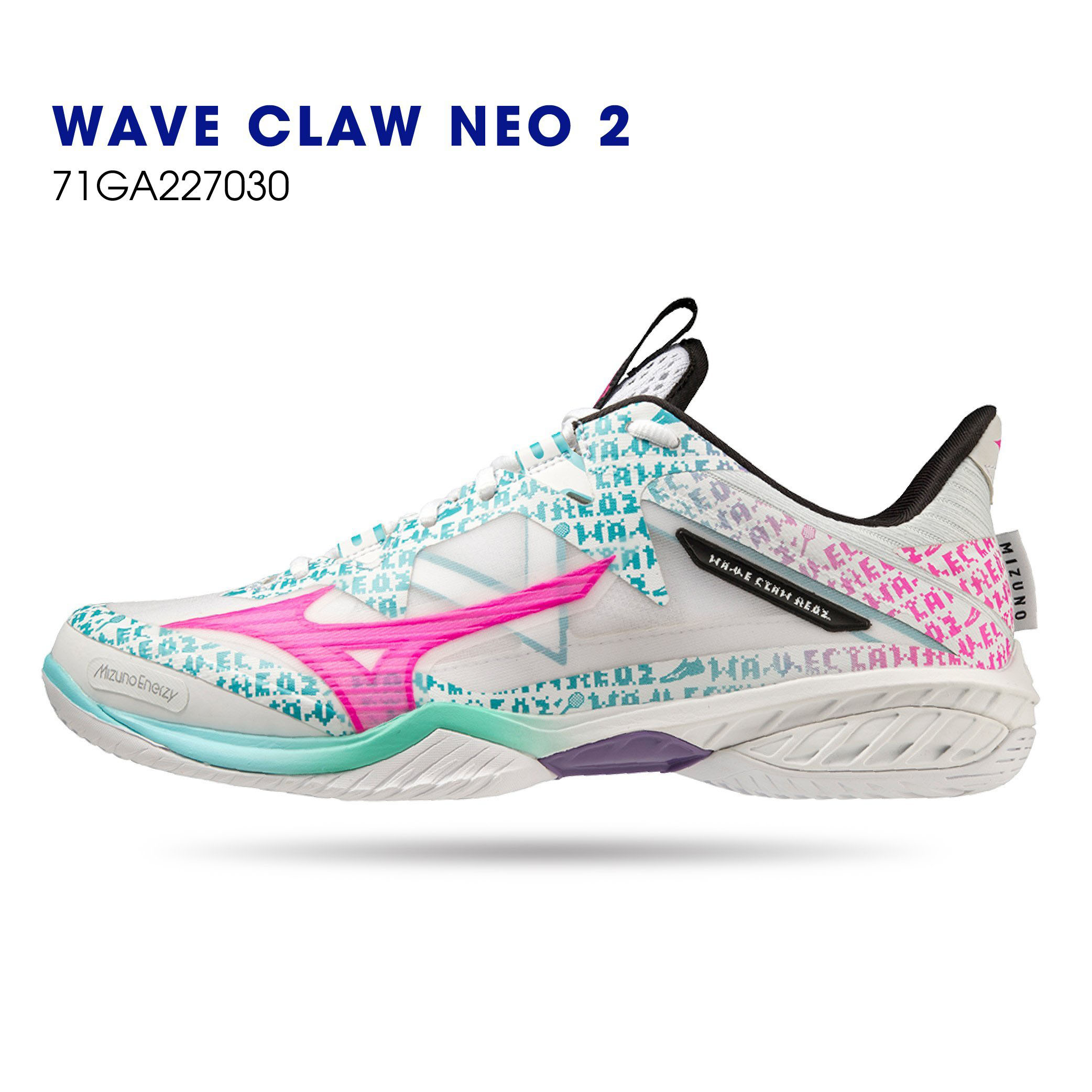 Giày cầu lông Mizuno Wave Claw neo 2 chính hãng chuyên nghiệp cho cả nam và nữ-tặng tất thể thao bendu