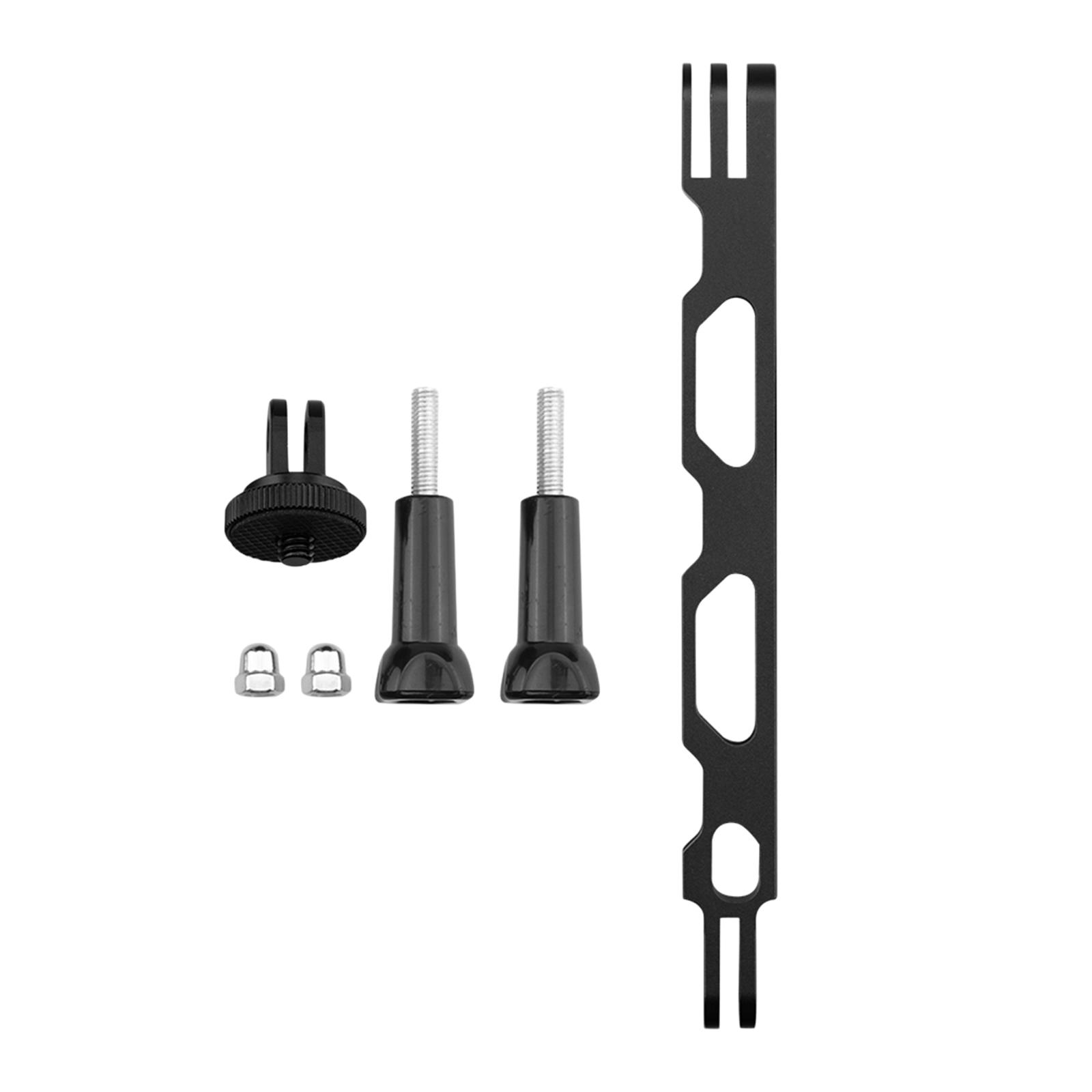 CNC Extension Arm Pole Mount Base 1/4" Adapter For Insta360 ONE X2 X black