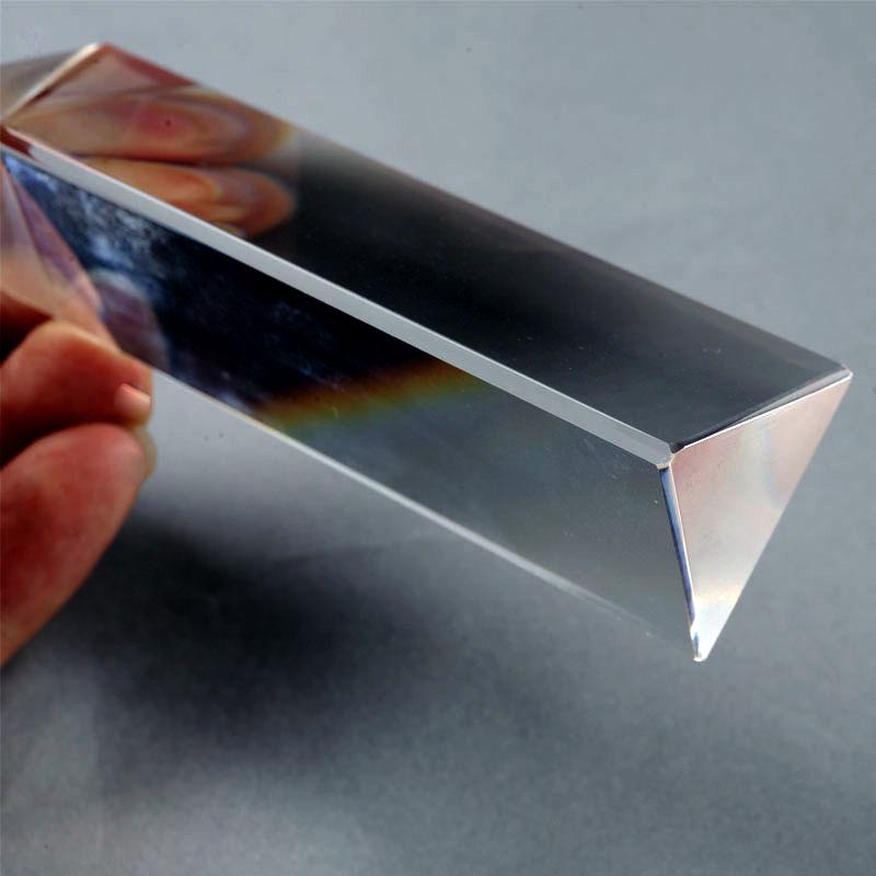 Physics Teaching Precision Optical Glass Prism 4 Inch