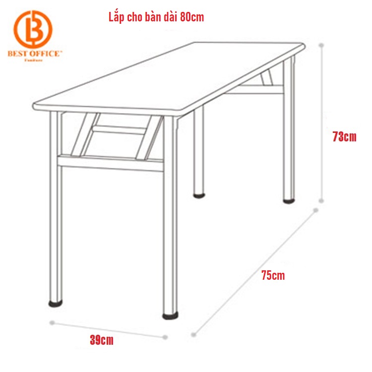 Chân bàn sắt gấp gọn, lắp cho bàn dài 1m2, 1m, 0,8m. Chịu tải 300kg, dễ dàng gấp gọn tiết kiệm không gian