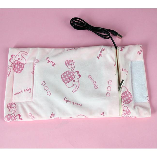 Khăn quấn hâm nóng sữa Sweet Baby USB cao cấp Nhật Bản - Home and Garden
