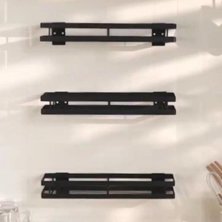 Kệ Thép Treo Tường Carbon Đựng Gia Vị Nhà Bếp Đa Năng Sơn Tĩnh Điện Không Gỉ TABIHOME, Giá Để Đồ