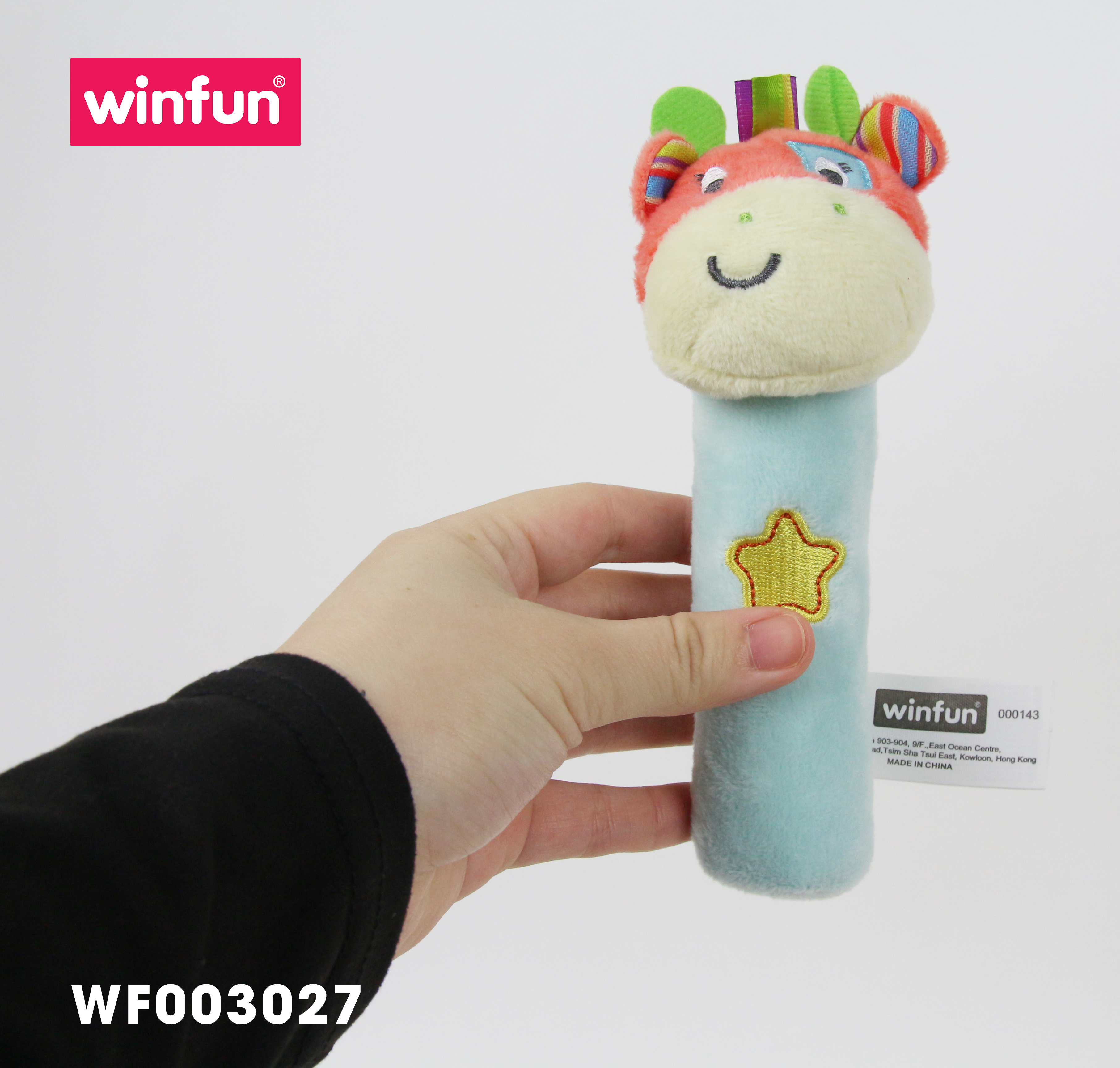 Set 3 đồ chơi cầm tay xúc xắc chíp chíp - gặm nướu hổ gặm nướu sột soạt Winfun 3027