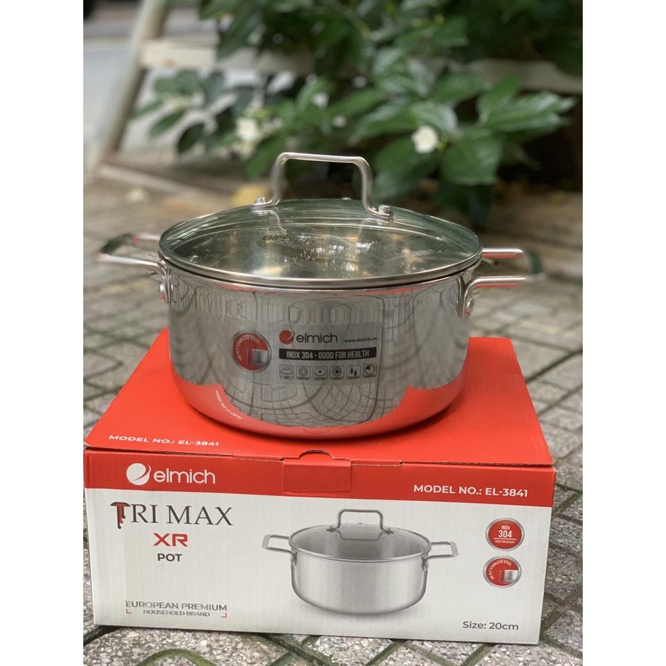 Nồi inox liền khối Elmich Trimax XR EL-3840 size 16cm, 18cm ,20cm