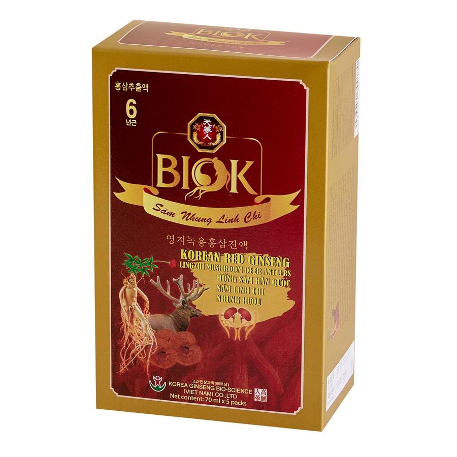 Nước Uống Sâm Nhung Linh Chi Hàn Quốc Biok